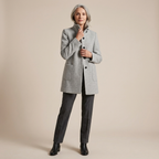 Adele™ High Collar Wool Blend Jacket