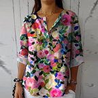 Aaliyah™ Chic Floral Print Blouse