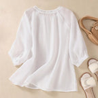 Sophie™ Embroidered Cotton Floral Blouse