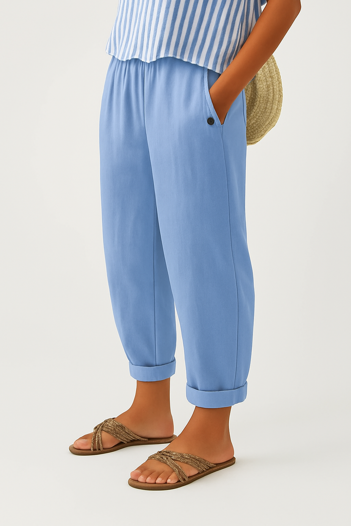 Romina™ Timeless Linen-Cotton Trousers
